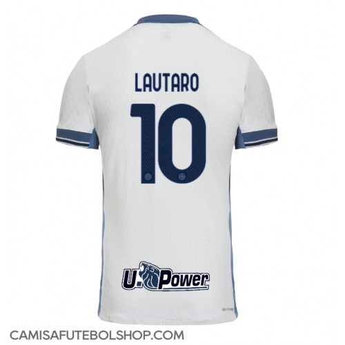 Camisa de time de futebol Inter Milan Lautaro Martinez #10 Replicas 2º Equipamento 2024-25 Manga Curta